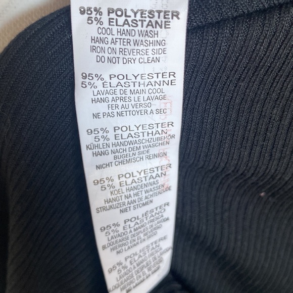 (A4) Boohoo Ribbed Turtleneck Top, Black,  Size 10, NWT - Picture 8 of 9